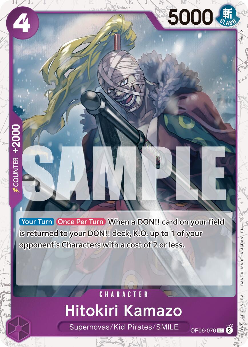 Hitokiri Kamazo (Pirate Foil) [Premium Booster -The Best- Vol. 2] | Cards and Coasters CA