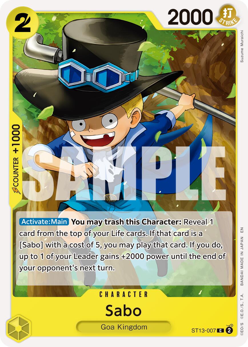 Sabo (ST13-007) (Reprint) [Premium Booster -The Best- Vol. 2] | Cards and Coasters CA