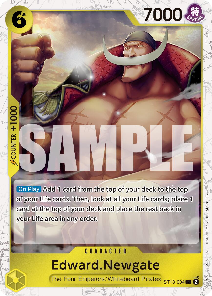 Edward.Newgate (ST13-004) (Pirate Foil) [Premium Booster -The Best- Vol. 2] | Cards and Coasters CA