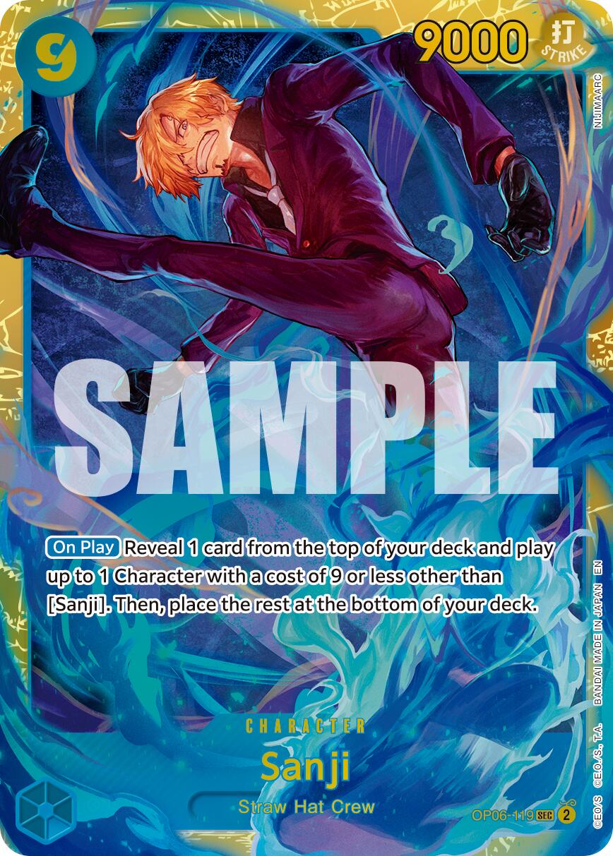 Sanji (OP06-119) (Reprint) [Premium Booster -The Best- Vol. 2] | Cards and Coasters CA