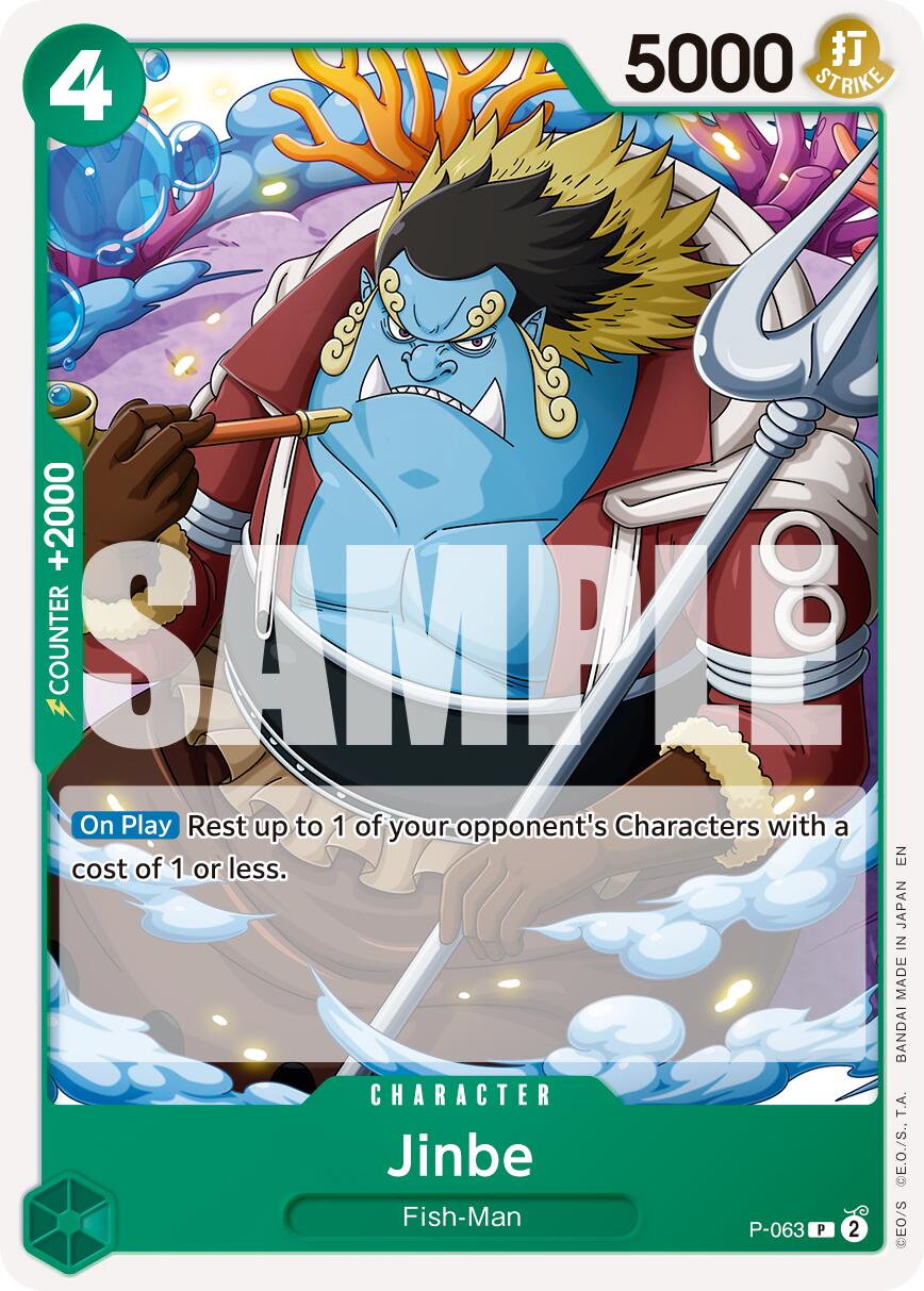 Jinbe (P-063) (Reprint) [Premium Booster -The Best- Vol. 2] | Cards and Coasters CA