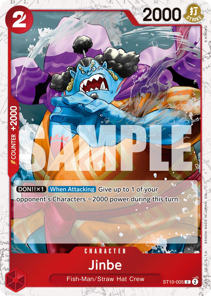 Jinbe (ST10-005) (Pirate Foil) [Premium Booster -The Best- Vol. 2] | Cards and Coasters CA