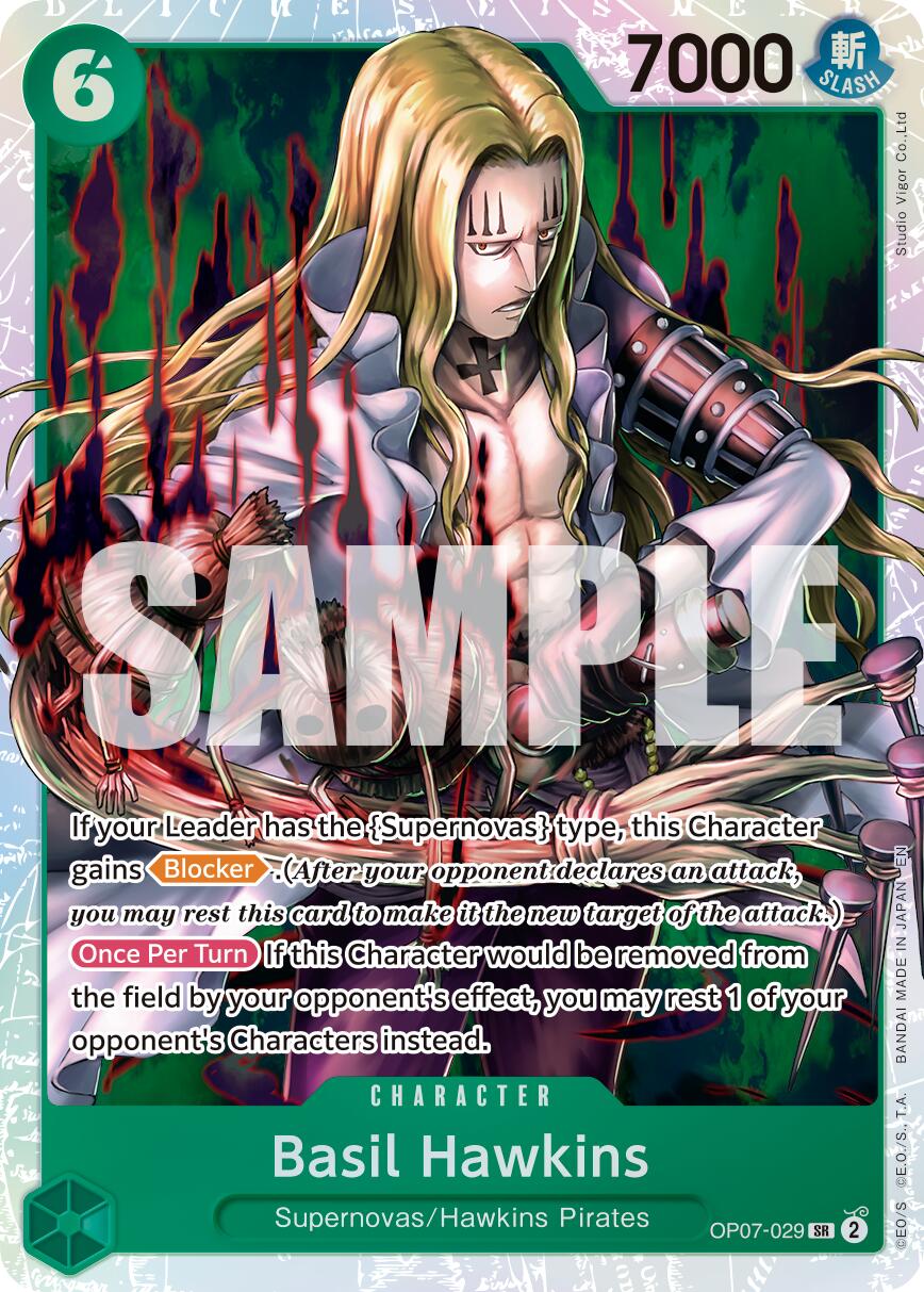 Basil Hawkins (OP07-029) (Reprint) [Premium Booster -The Best- Vol. 2] | Cards and Coasters CA
