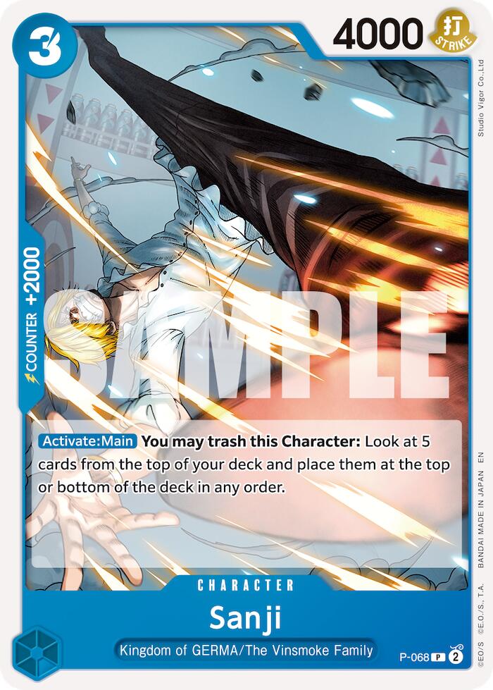 Sanji (P-068) (Reprint) [Premium Booster -The Best- Vol. 2] | Cards and Coasters CA