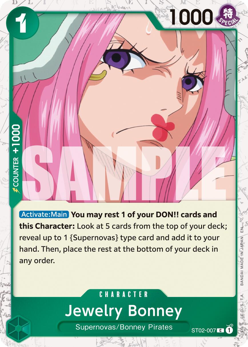 Jewelry Bonney (ST02-007) (Pirate Foil) [Premium Booster -The Best- Vol. 2] | Cards and Coasters CA