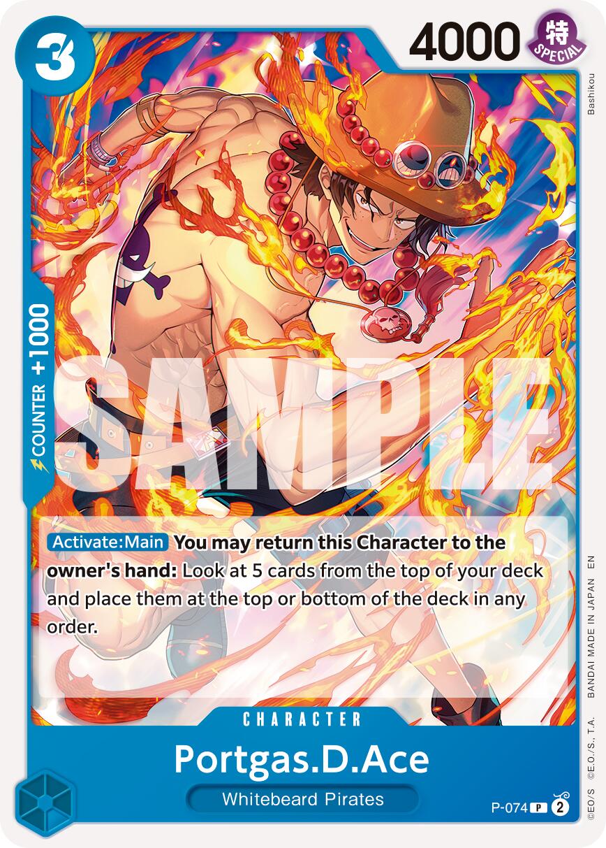 Portgas.D.Ace (P-074) (Reprint) [Premium Booster -The Best- Vol. 2] | Cards and Coasters CA