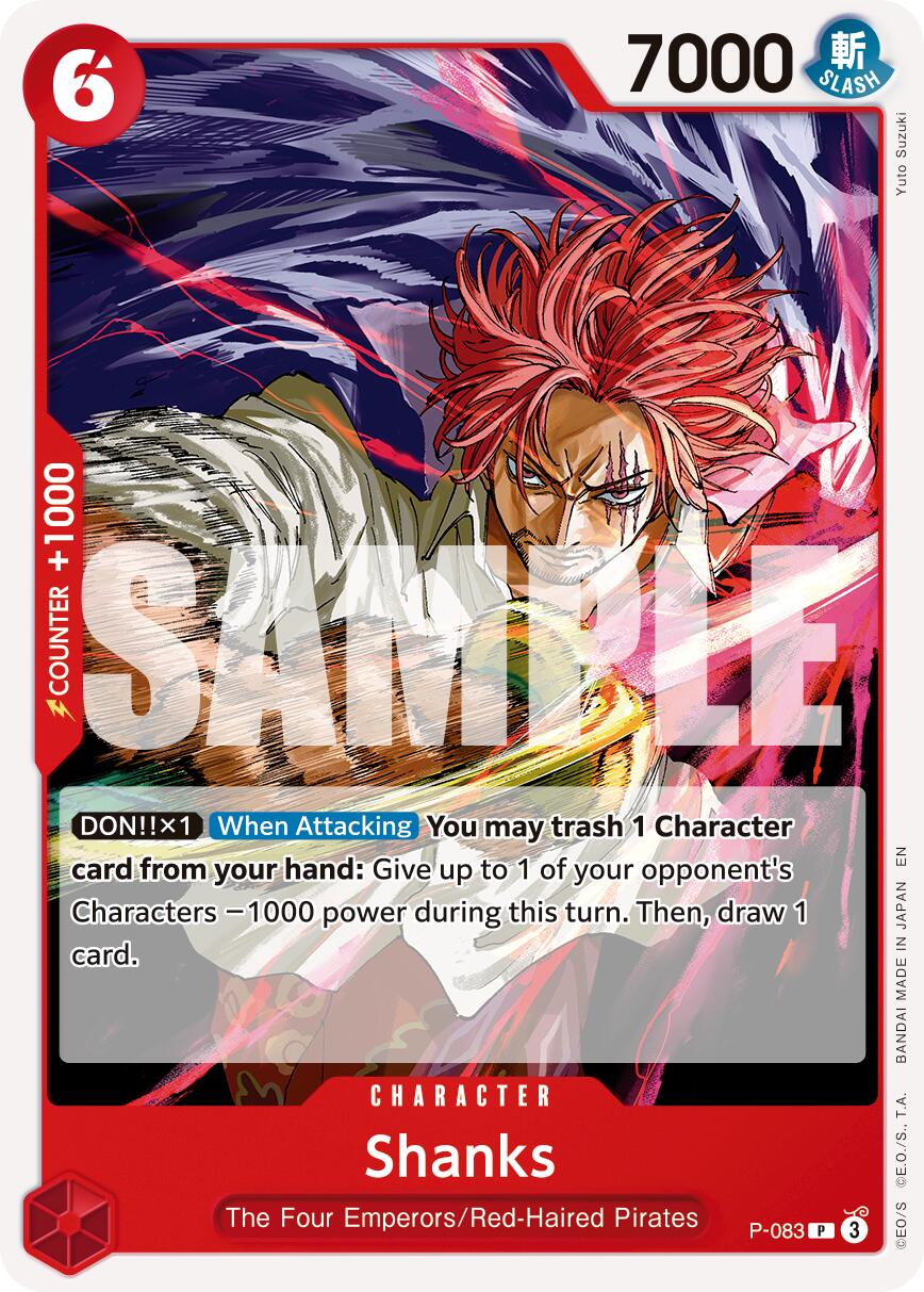 Shanks (P-083) (Reprint) [Premium Booster -The Best- Vol. 2] | Cards and Coasters CA
