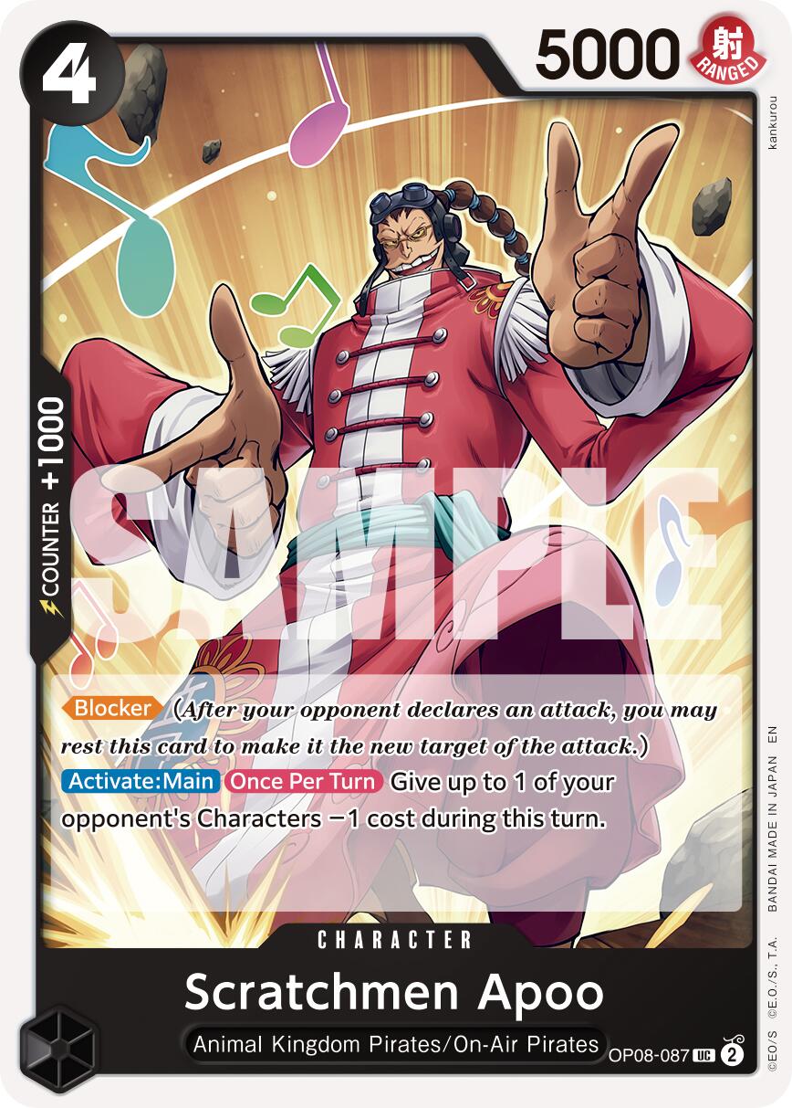 Scratchmen Apoo (OP08-087) (Reprint) [Premium Booster -The Best- Vol. 2] | Cards and Coasters CA