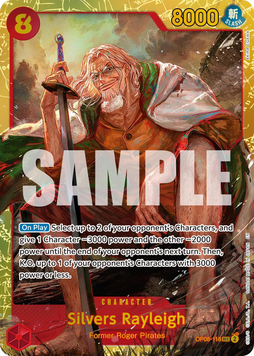 Silvers Rayleigh (OP08-118) (Reprint) [Premium Booster -The Best- Vol. 2] | Cards and Coasters CA