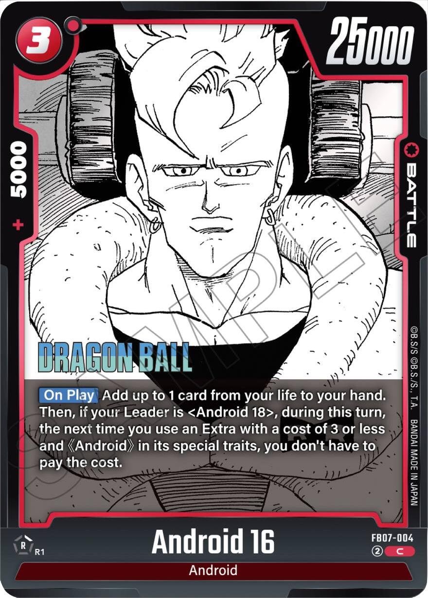 Android 16 [Manga Booster 02] | Cards and Coasters CA