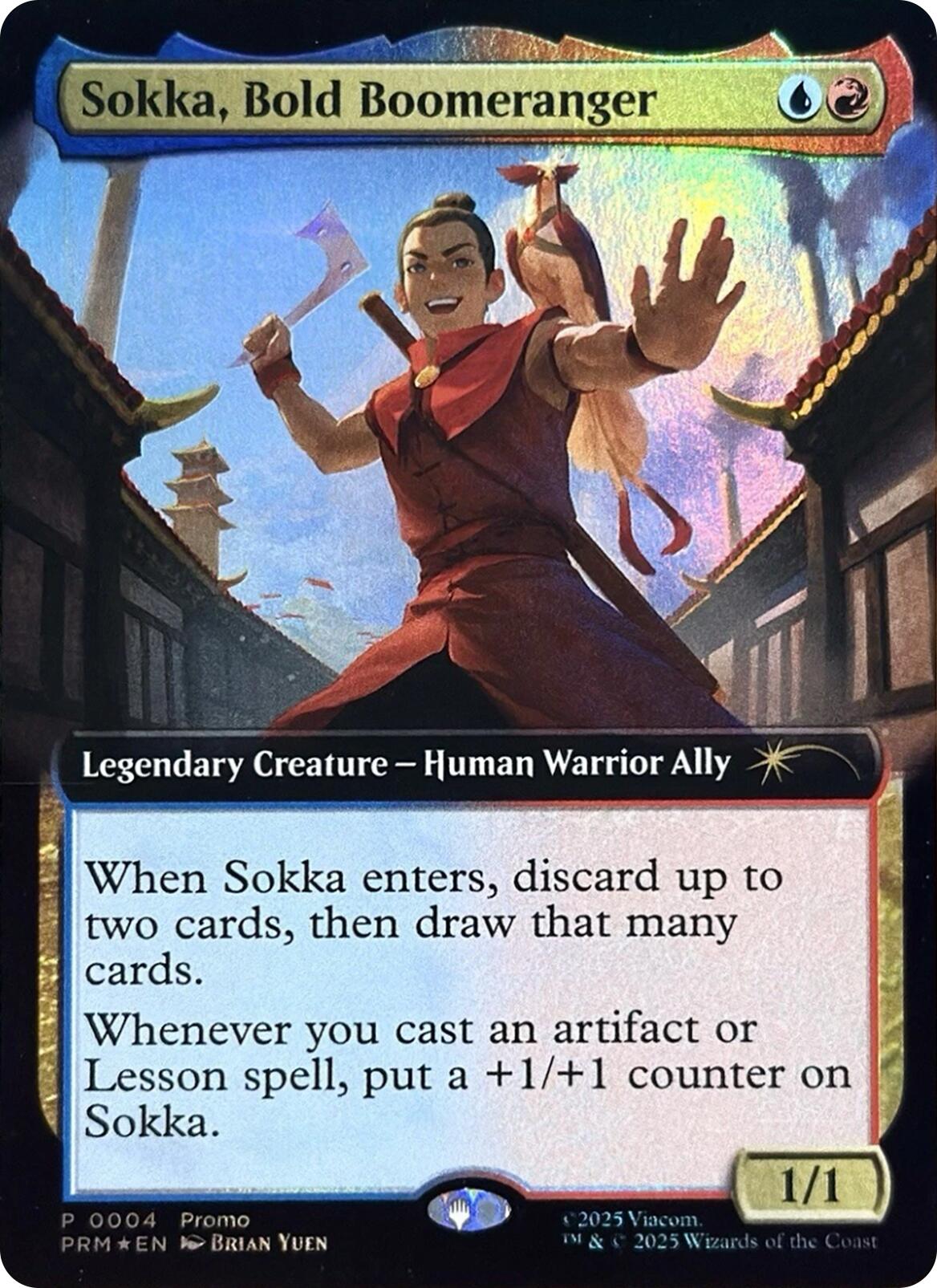 Sokka, Bold Boomeranger (Extended Art) [Media Promos] | Cards and Coasters CA