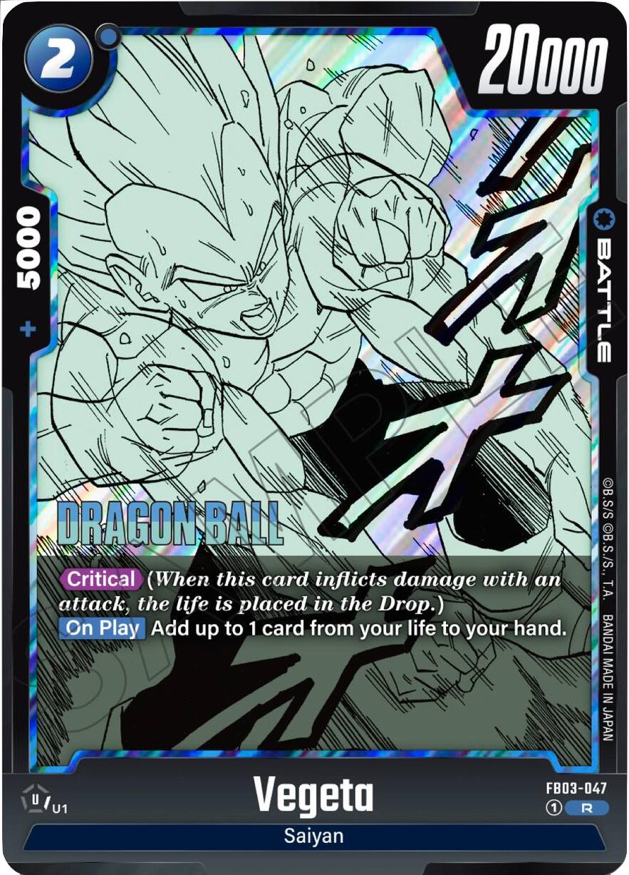 Vegeta (FB03-047) [Manga Booster 02] | Cards and Coasters CA