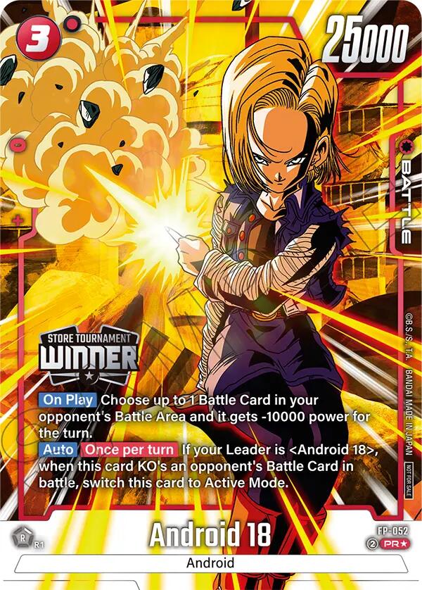 Android 18 (Tournament Pack 08 - Winner) [Fusion World Tournament Cards] | Cards and Coasters CA