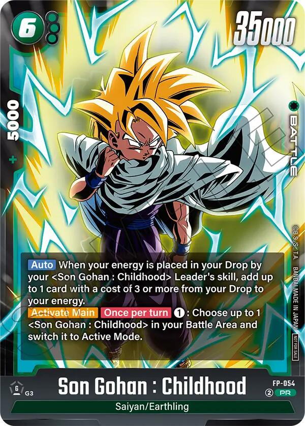 Son Gohan : Childhood (FP-054) (Tournament Pack 08) [Fusion World Tournament Cards] | Cards and Coasters CA