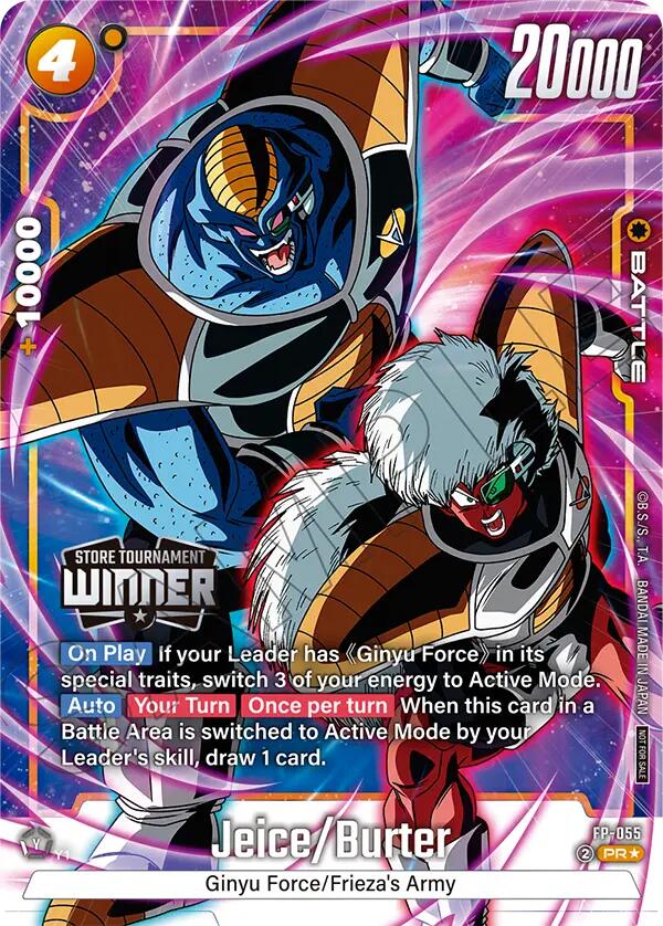 Jeice/Burter (Tournament Pack 08 - Winner) [Fusion World Tournament Cards] | Cards and Coasters CA