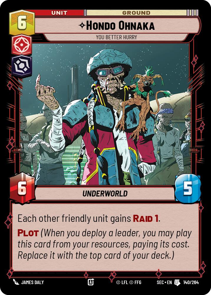 Hondo Ohnaka (140/264) - You Better Hurry (140/264) [Secrets of Power] | Cards and Coasters CA
