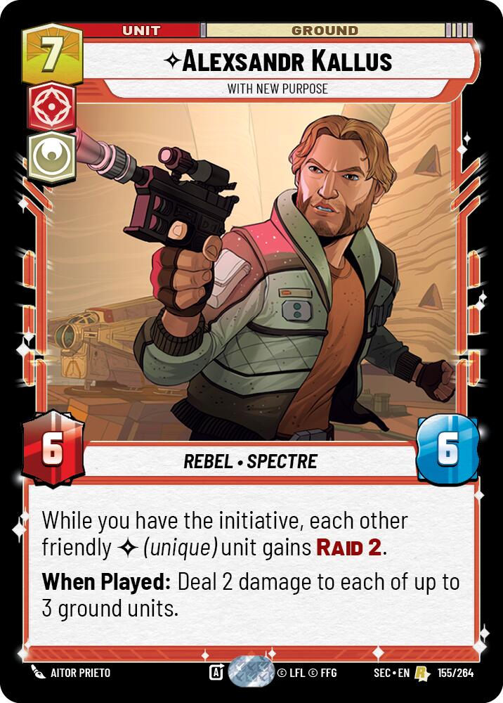 Alexsandr Kallus (155/264) - With New Purpose (155/264) [Secrets of Power] | Cards and Coasters CA