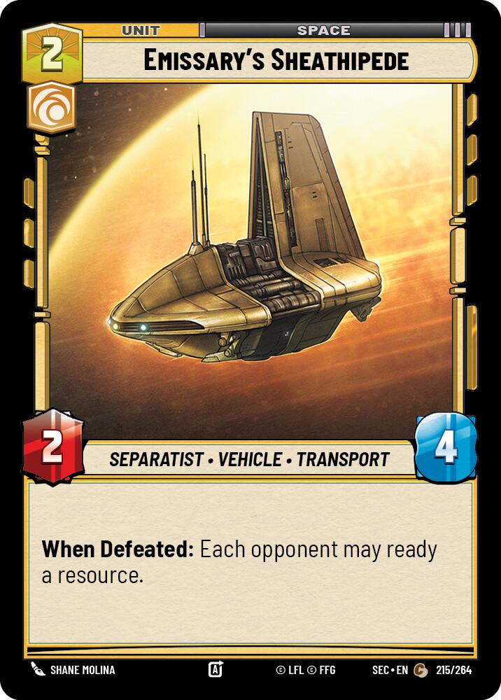 Emissary's Sheathipede (215/264) (215/264) [Secrets of Power] | Cards and Coasters CA