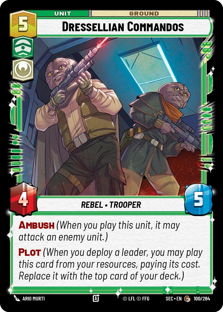 Dressellian Commandos (100/264) (100/264) [Secrets of Power] | Cards and Coasters CA