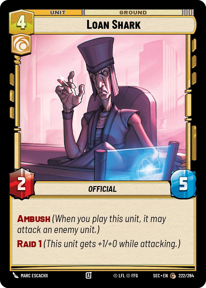 Loan Shark (222/264) (222/264) [Secrets of Power] | Cards and Coasters CA