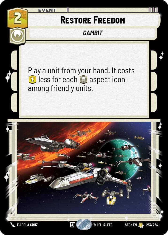 Restore Freedom (257/264) (257/264) [Secrets of Power] | Cards and Coasters CA