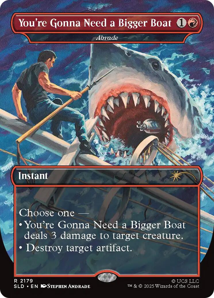 You're Gonna Need a Bigger Boat - Abrade [Secret Lair Drop Series] | Cards and Coasters CA