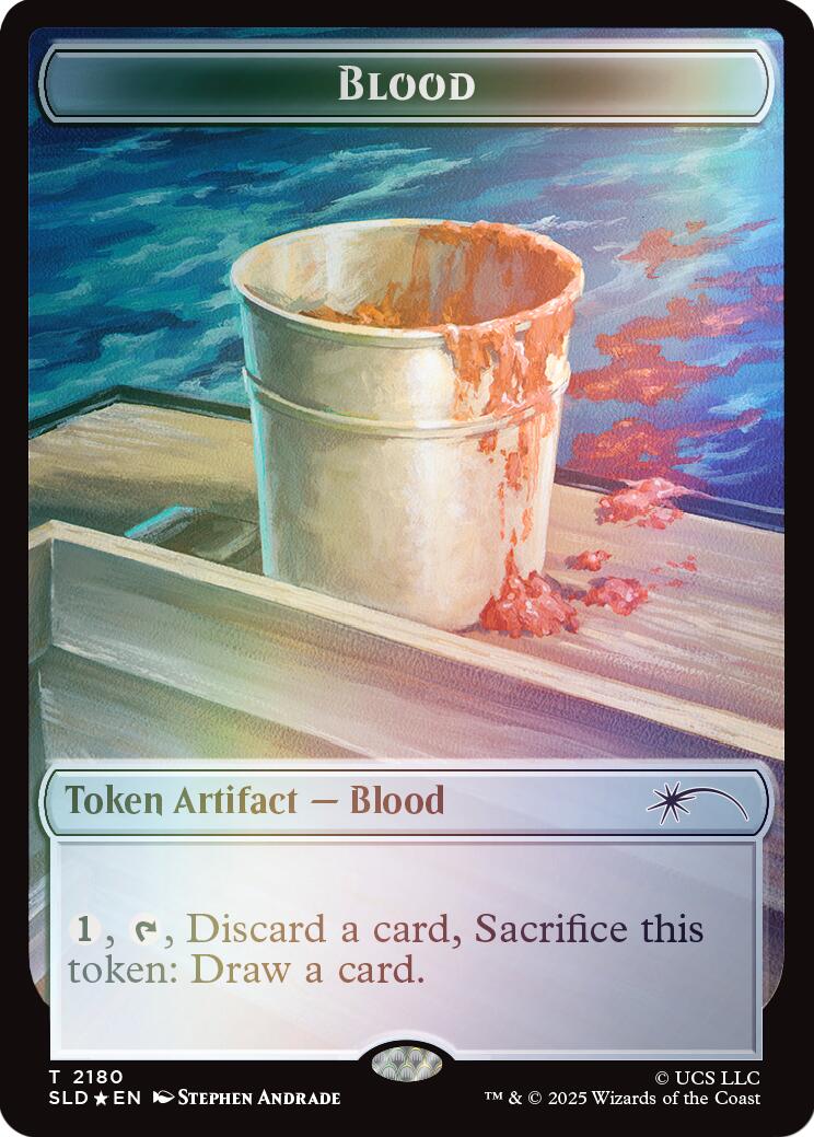 Blood Token (Rainbow Foil) [Secret Lair Drop Series] | Cards and Coasters CA
