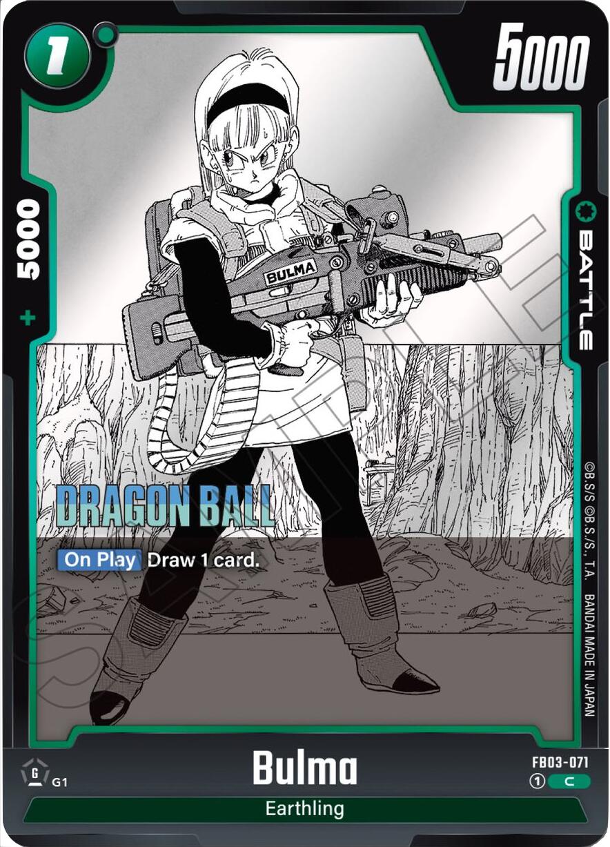 Bulma (FB03-071) [Manga Booster 02] | Cards and Coasters CA