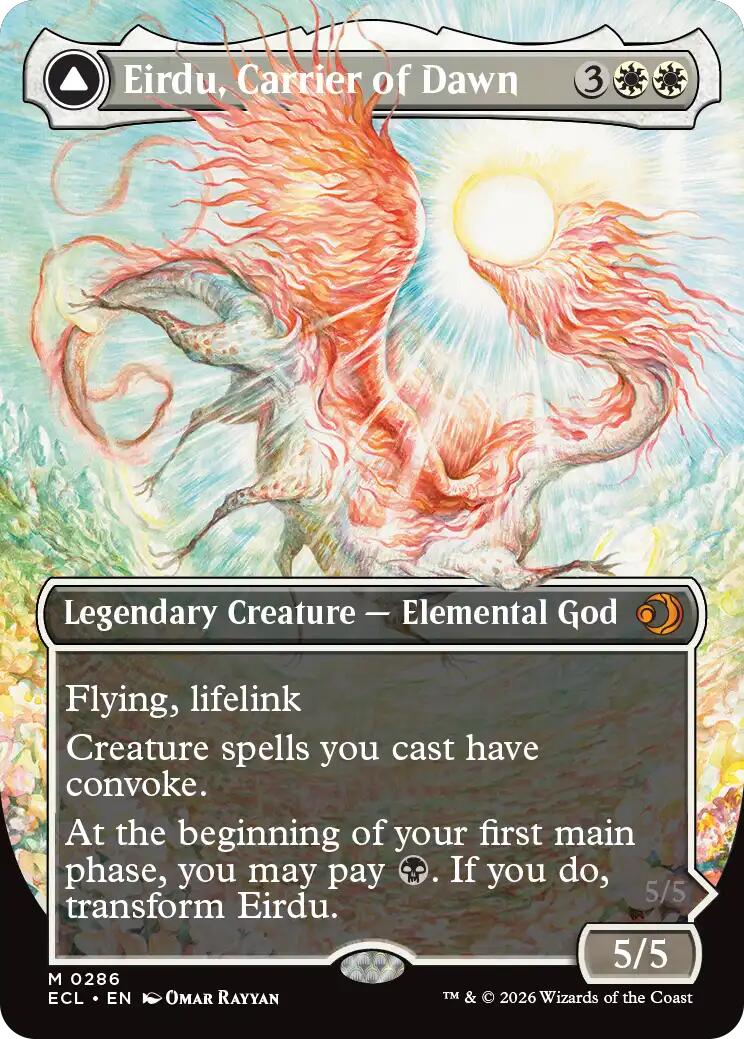 Eirdu, Carrier of Dawn (Borderless) [Lorwyn Eclipsed] | Cards and Coasters CA