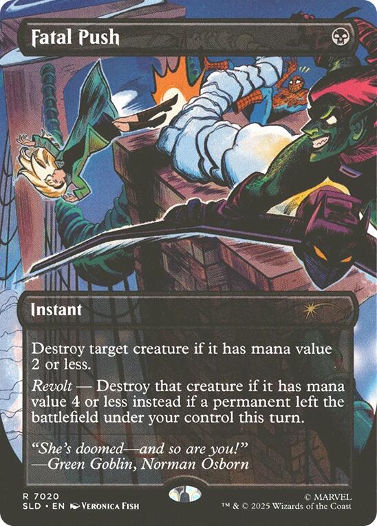 Fatal Push (7020) [Secret Lair Drop Series] | Cards and Coasters CA
