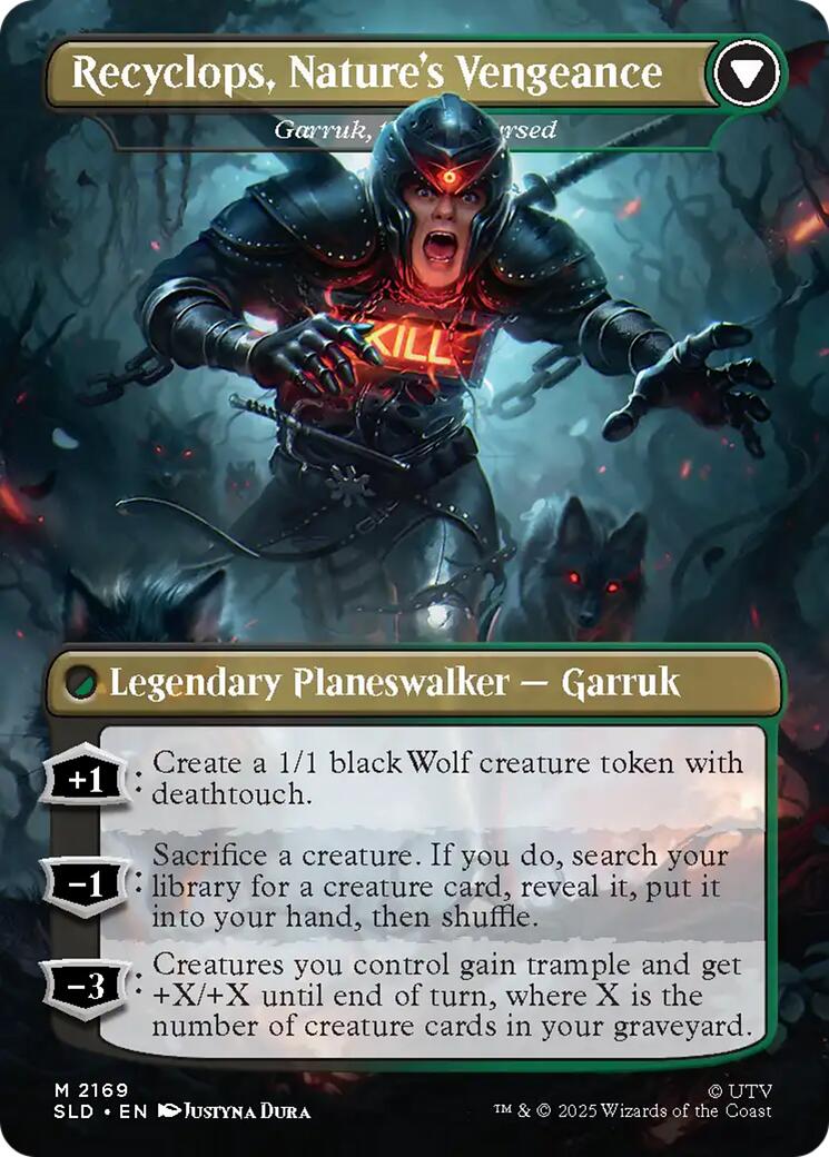 Recyclops, Eco-friendly - Garruk Relentless [Secret Lair Drop Series] | Cards and Coasters CA