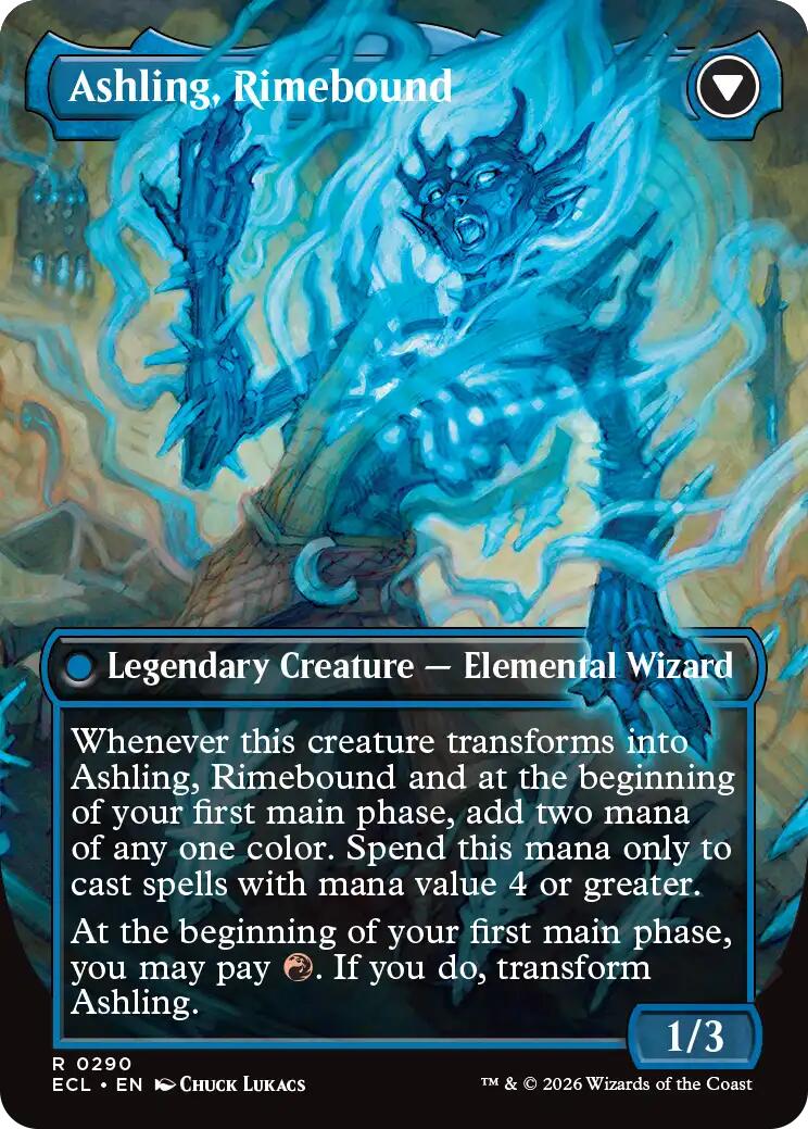 Ashling, Rekindled (Borderless) [Lorwyn Eclipsed] | Cards and Coasters CA