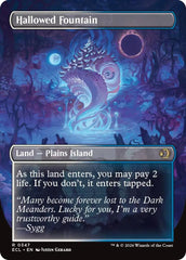 Hallowed Fountain (Borderless) [Lorwyn Eclipsed] | Cards and Coasters CA
