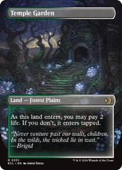 Temple Garden (Borderless) [Lorwyn Eclipsed] | Cards and Coasters CA