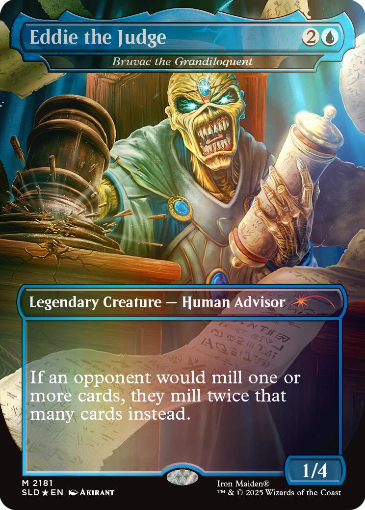 Eddie the Judge - Bruvac the Grandiloquent (Rainbow Foil) [Secret Lair Drop Series] | Cards and Coasters CA
