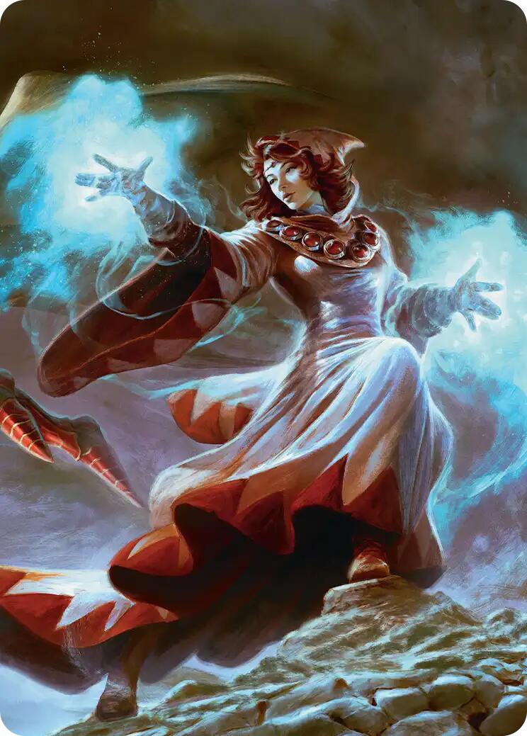 The Destined White Mage Scene Art Card [FINAL FANTASY Art Series] | Cards and Coasters CA