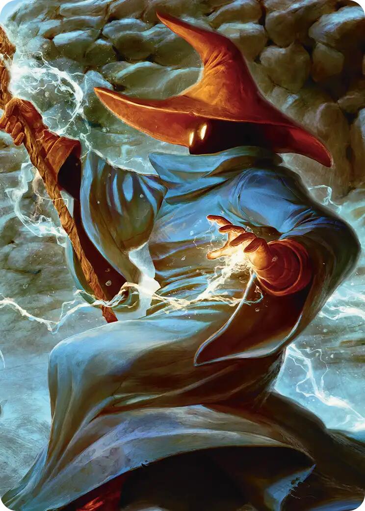 The Destined Black Mage Scene Art Card [FINAL FANTASY Art Series] | Cards and Coasters CA