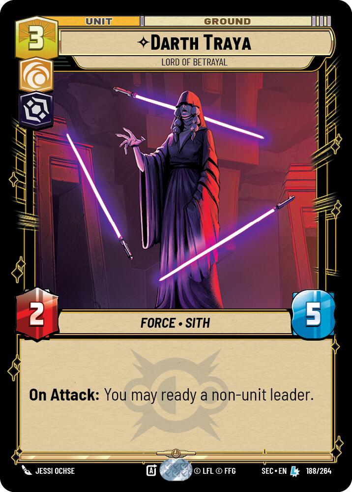 Darth Traya (188/264) - Lord of Betrayal (188/264) [Secrets of Power] | Cards and Coasters CA