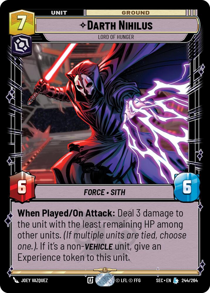 Darth Nihilus (244/264) - Lord of Hunger (244/264) [Secrets of Power] | Cards and Coasters CA