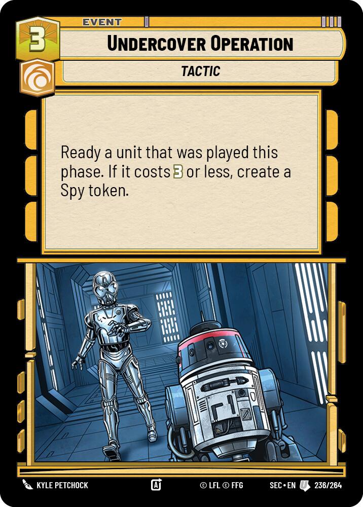 Undercover Operation (236/264) (236/264) [Secrets of Power] | Cards and Coasters CA