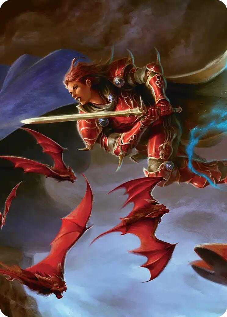 The Destined Warrior Scene Art Card [FINAL FANTASY Art Series] | Cards and Coasters CA