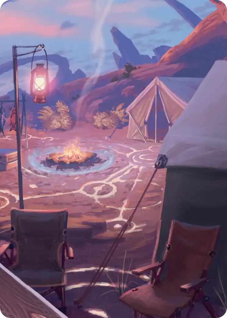 Chocobo Camp Scene Art Card [FINAL FANTASY Art Series] | Cards and Coasters CA