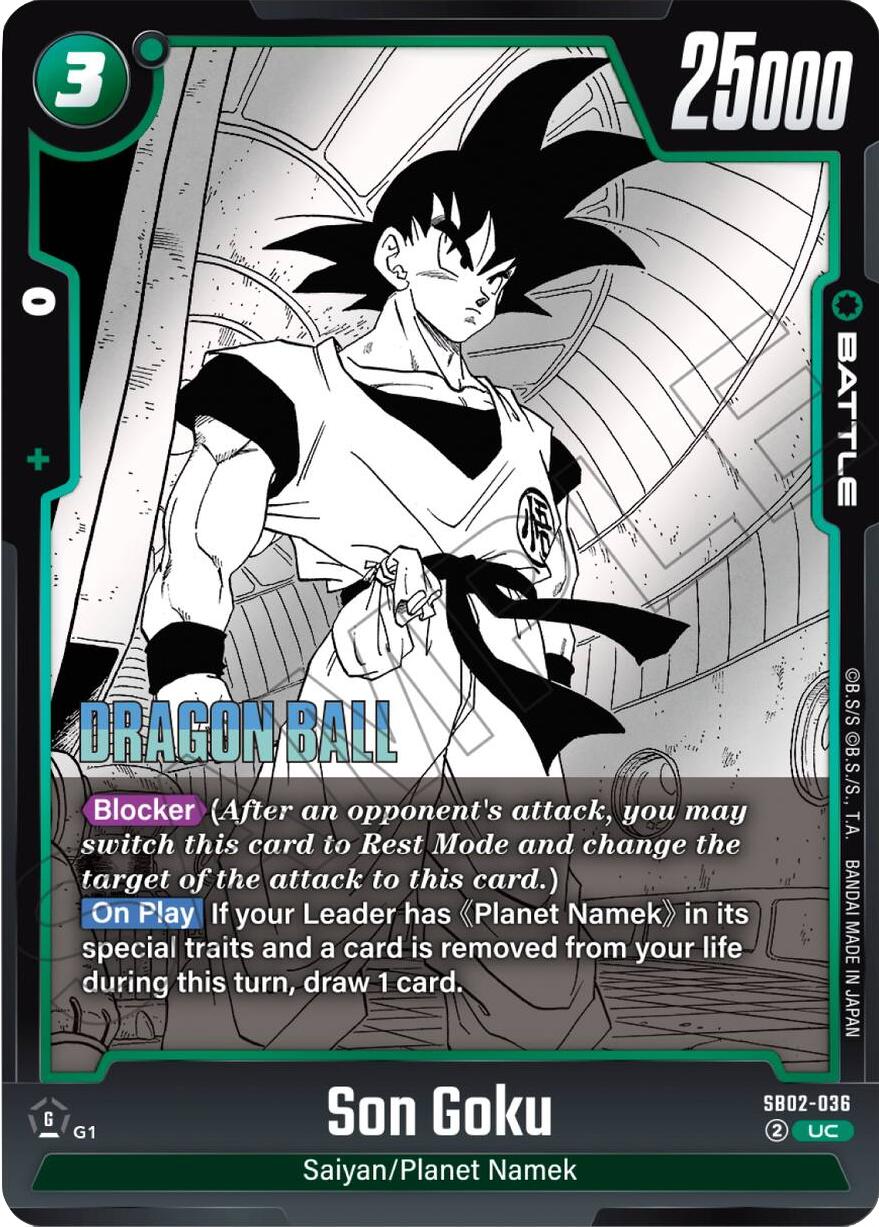 Son Goku (SB02-036) [Manga Booster 02] | Cards and Coasters CA
