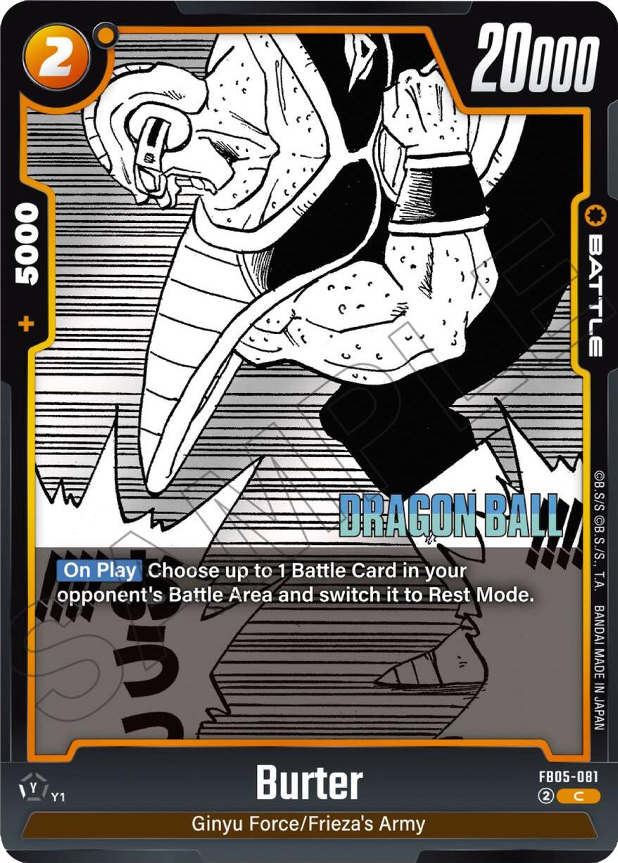 Burter [Manga Booster 02] | Cards and Coasters CA