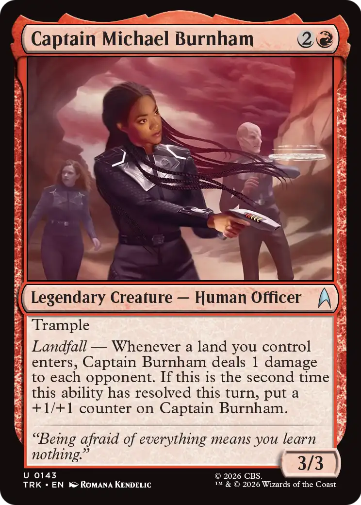 Captain Michael Burnham [Star Trek] | Cards and Coasters CA