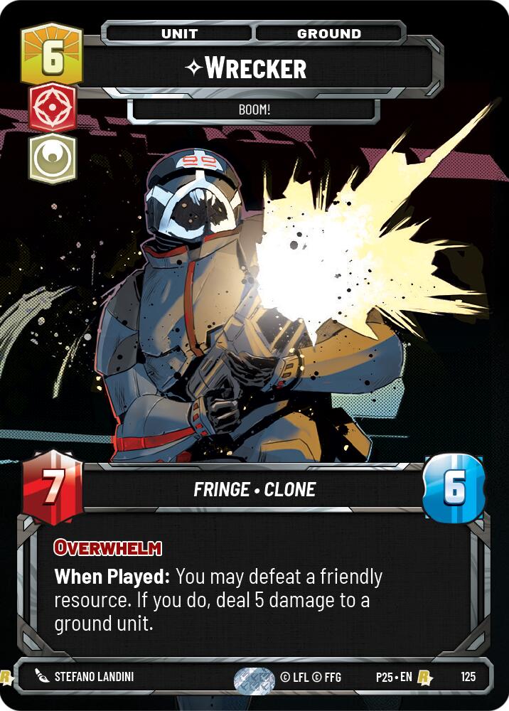 Wrecker - Boom! (125) (125) [Sector and Regional Promos: Season 1] | Cards and Coasters CA