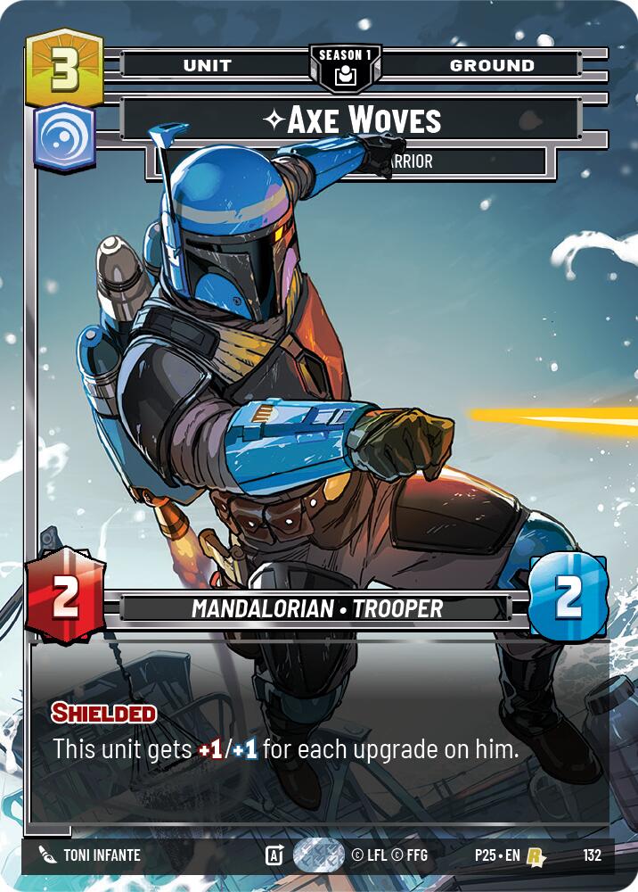 Axe Woves - Accomplished Warrior (132) (132) [Sector and Regional Promos: Season 1] | Cards and Coasters CA