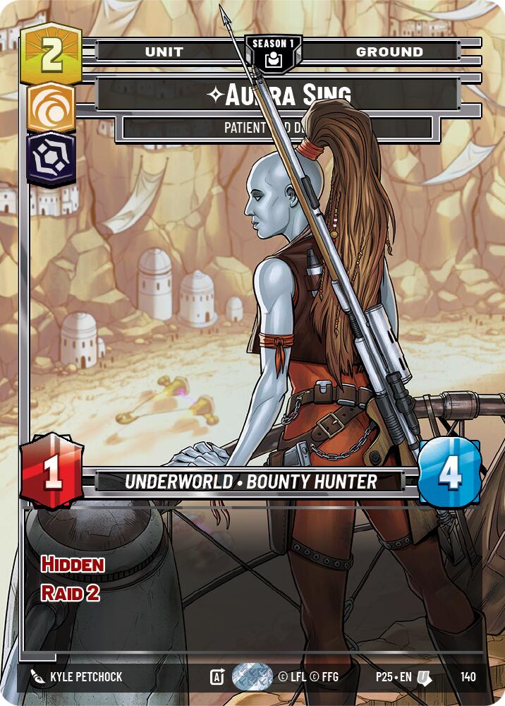 Aurra Sing - Patient and Deadly (140) (140) [Sector and Regional Promos: Season 1] | Cards and Coasters CA