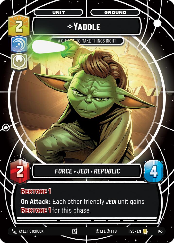 Yaddle - A Chance To Make Things Right (143) (143) [Sector and Regional Promos: Season 1] | Cards and Coasters CA