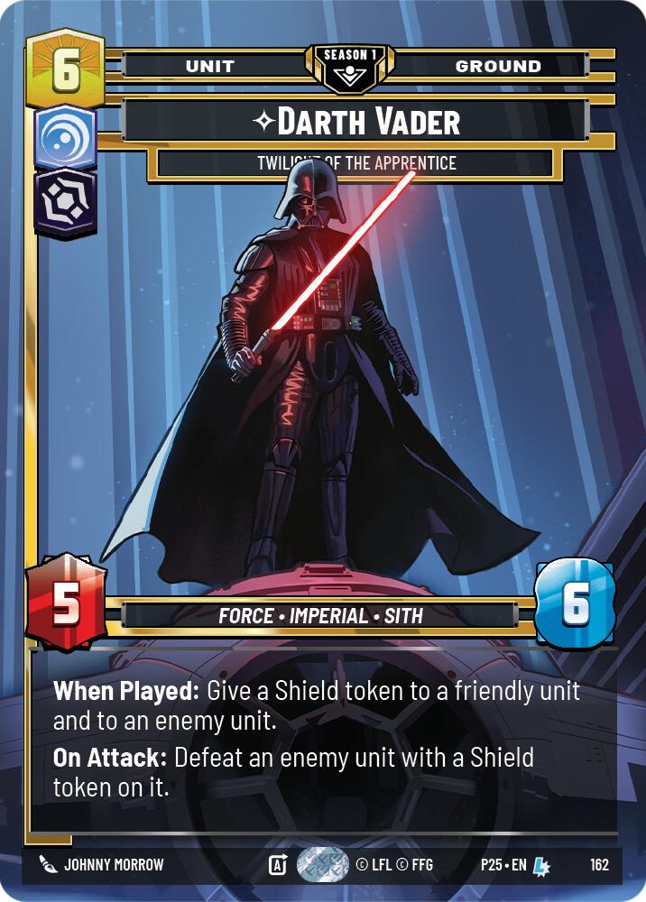 Darth Vader - Twilight of the Apprentice (162) (162) [Sector and Regional Promos: Season 1] | Cards and Coasters CA